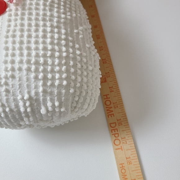 Snowman  Set of Three White Chenille Fabric Hats Scarf Christmas Winter Holiday - Picture 7 of 10